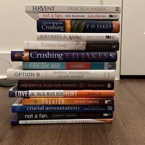 PRICED AS A SET. All included. Self-help/mostly Christian based books.